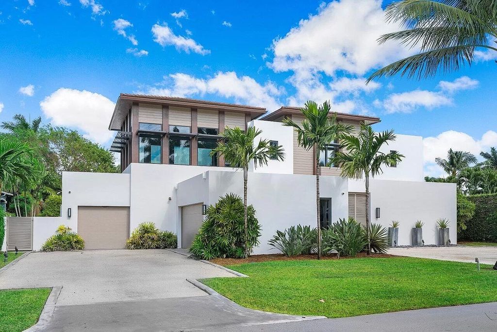 The Home in Boca Raton is a stunning contemporary custom home by award winning Affiniti Architects & CDC Builders now available for sale. This house located at 383 Thatch Palm Dr, Boca Raton, Florida