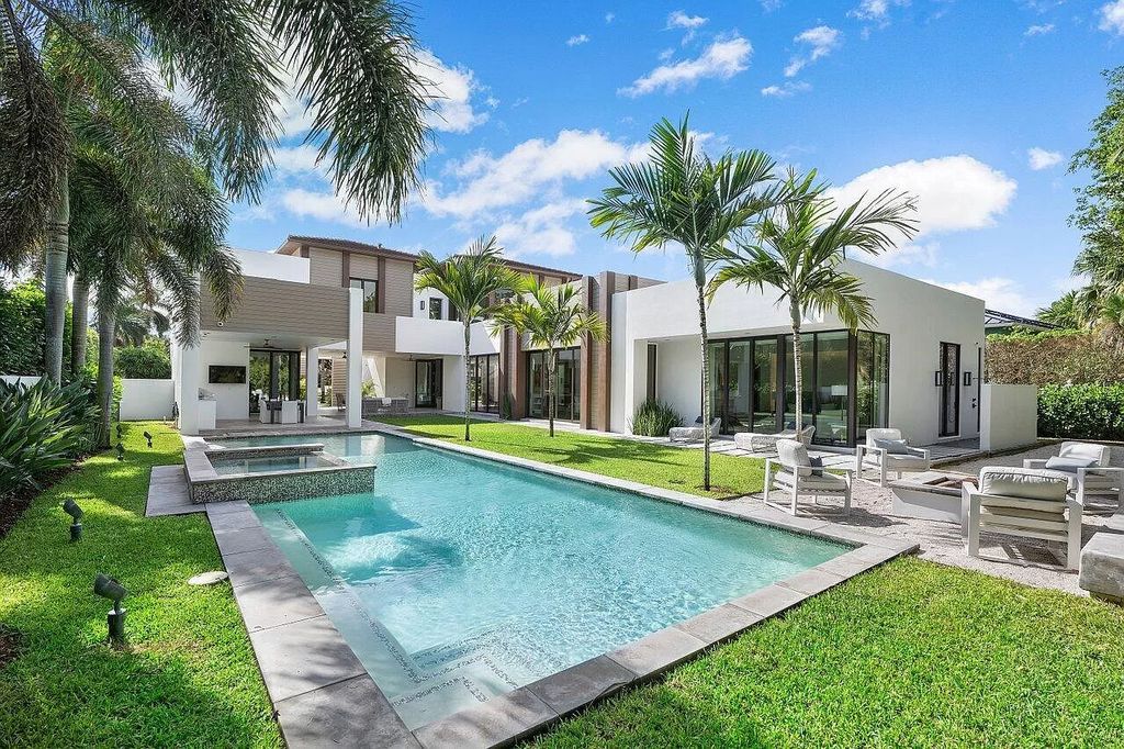 The Home in Boca Raton is a stunning contemporary custom home by award winning Affiniti Architects & CDC Builders now available for sale. This house located at 383 Thatch Palm Dr, Boca Raton, Florida