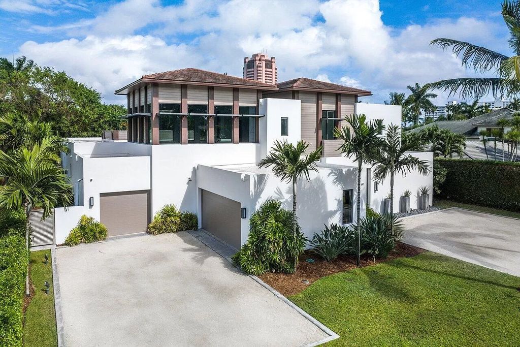 The Home in Boca Raton is a stunning contemporary custom home by award winning Affiniti Architects & CDC Builders now available for sale. This house located at 383 Thatch Palm Dr, Boca Raton, Florida