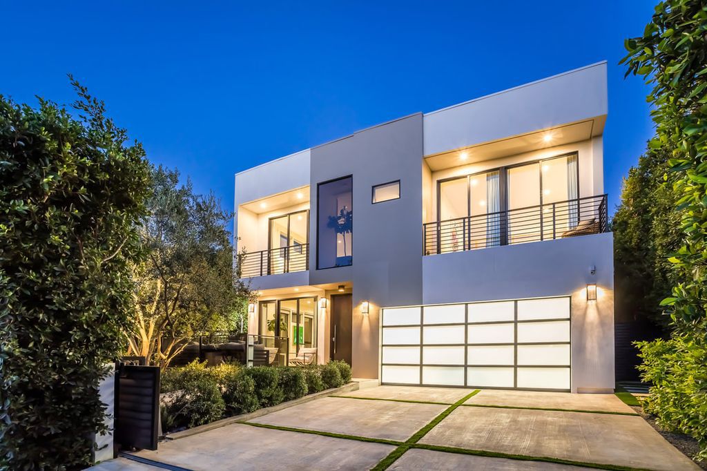 The Home in Los Angeles is a Stunning contemporary home gated for privacy on a prime street in the highly regarded Melrose Village now available for sale. This Estate located at 836 N Ogden Dr, Los Angeles