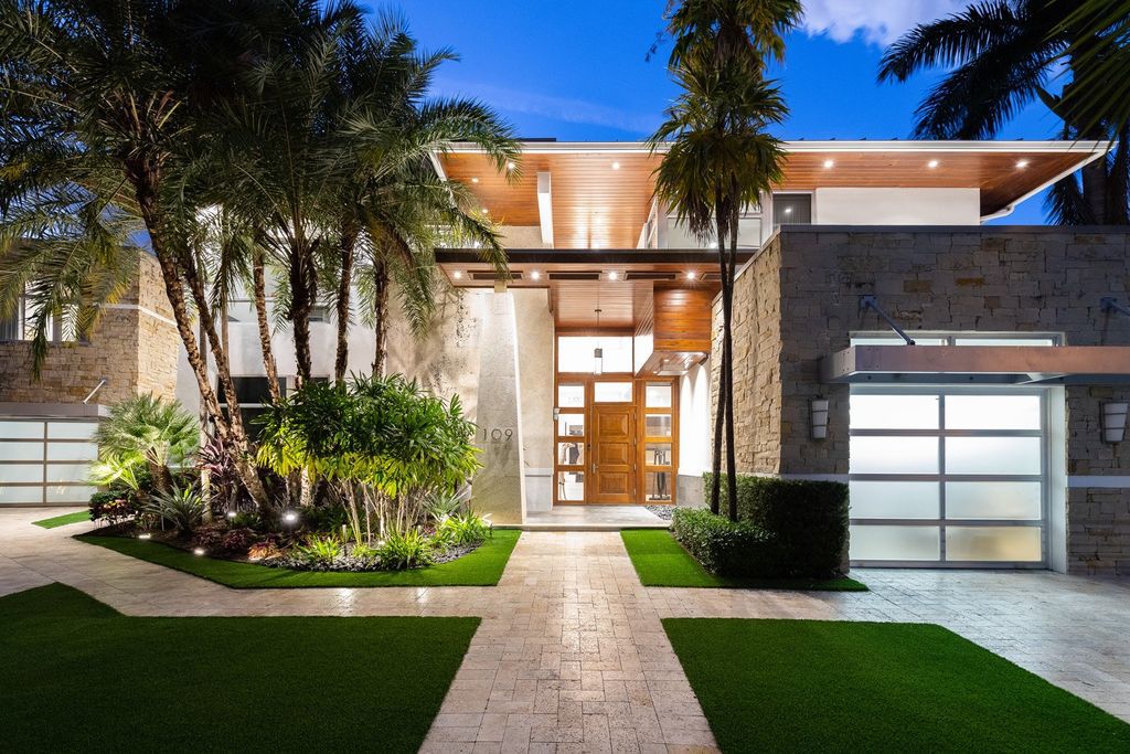 The Home in Fort Lauderdale is a stunning waterfront estate lives more like a resort with luxurious finishes and amazing entertaining areas now available for sale. This home located at 109 S Gordon Rd, Fort Lauderdale, Florida
