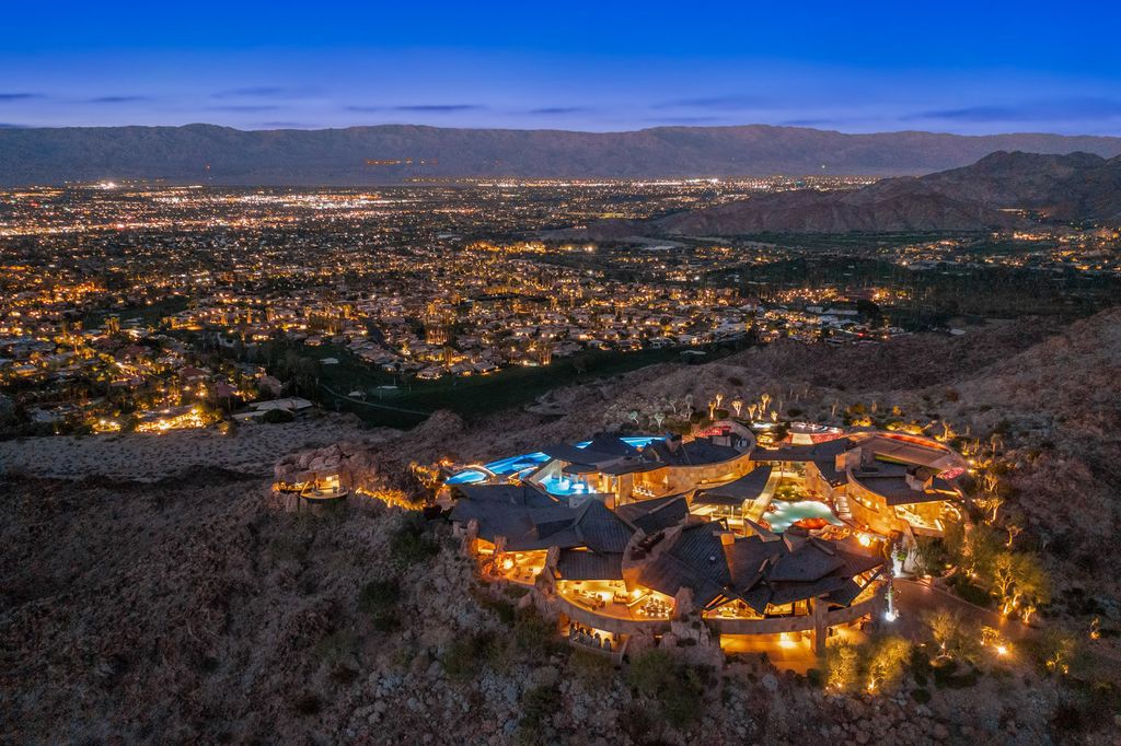 The Mansion in Palm Desert is one of the most spectacular estates ever built in California with unparalleled in size, scale and design now available for sale. This home located at 706 Summit Cv, Palm Desert, California