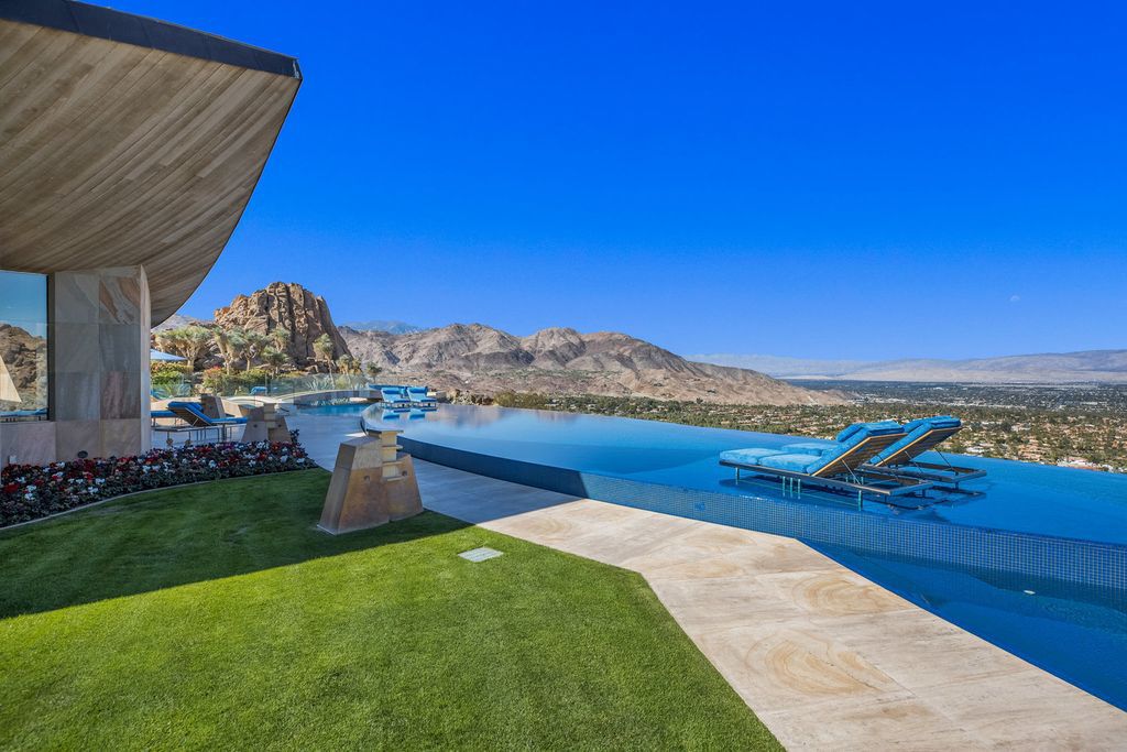 The Mansion in Palm Desert is one of the most spectacular estates ever built in California with unparalleled in size, scale and design now available for sale. This home located at 706 Summit Cv, Palm Desert, California