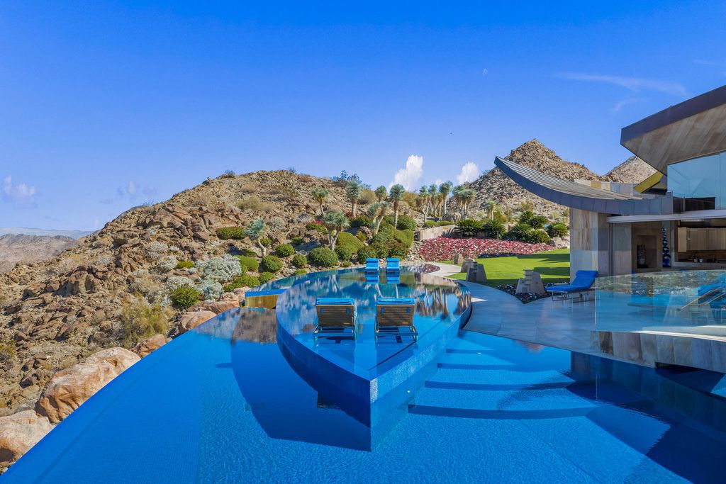 The Mansion in Palm Desert is one of the most spectacular estates ever built in California with unparalleled in size, scale and design now available for sale. This home located at 706 Summit Cv, Palm Desert, California