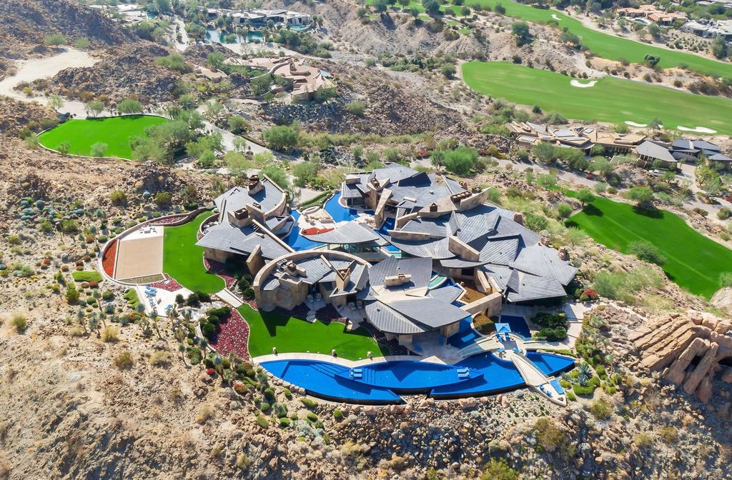 The Mansion in Palm Desert is one of the most spectacular estates ever built in California with unparalleled in size, scale and design now available for sale. This home located at 706 Summit Cv, Palm Desert, California