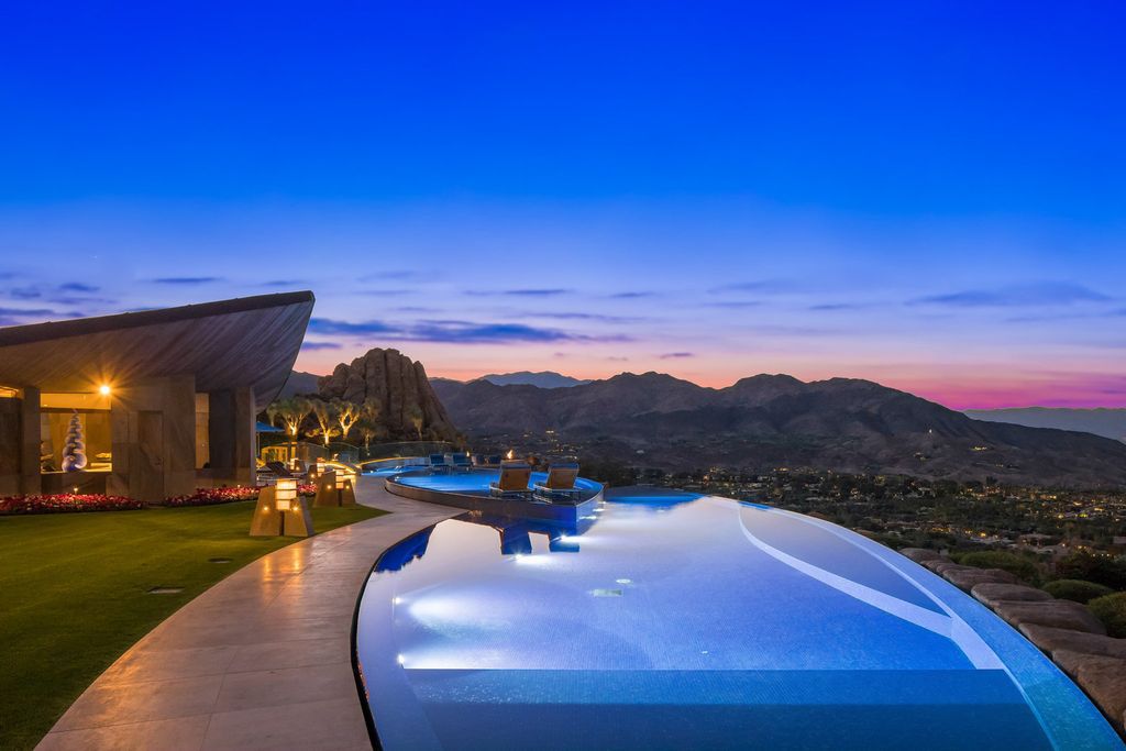 The Mansion in Palm Desert is one of the most spectacular estates ever built in California with unparalleled in size, scale and design now available for sale. This home located at 706 Summit Cv, Palm Desert, California