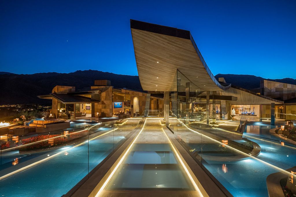 The Mansion in Palm Desert is one of the most spectacular estates ever built in California with unparalleled in size, scale and design now available for sale. This home located at 706 Summit Cv, Palm Desert, California