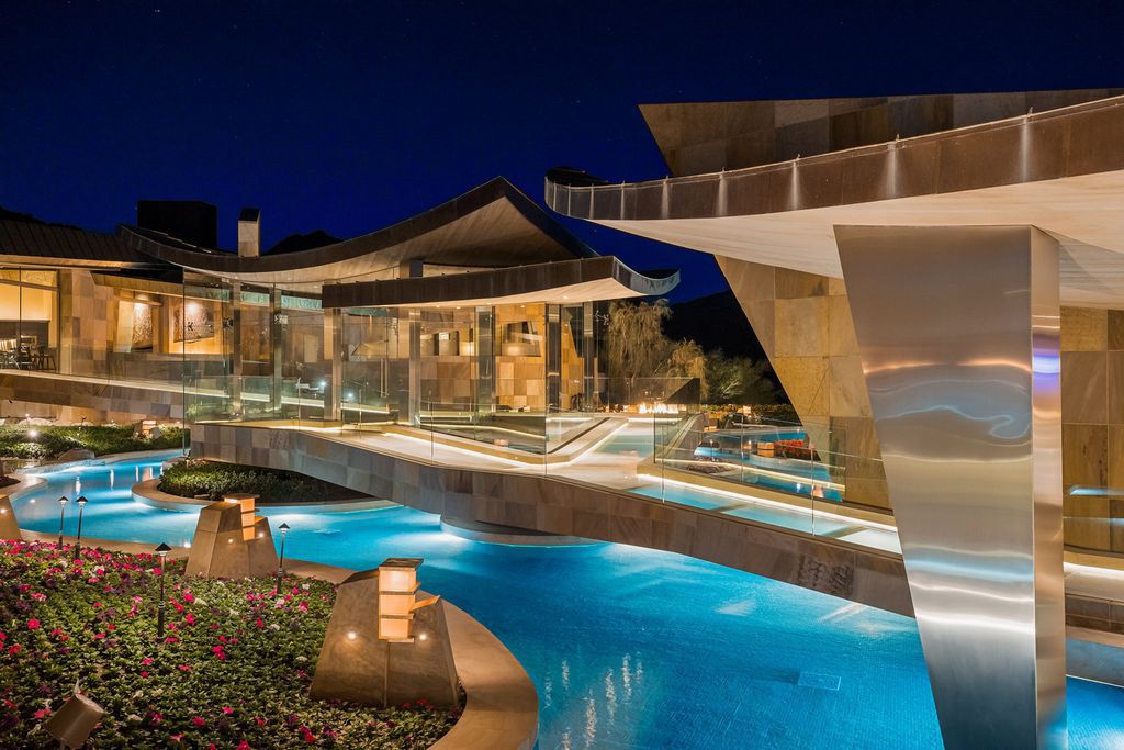 The Mansion in Palm Desert is one of the most spectacular estates ever built in California with unparalleled in size, scale and design now available for sale. This home located at 706 Summit Cv, Palm Desert, California