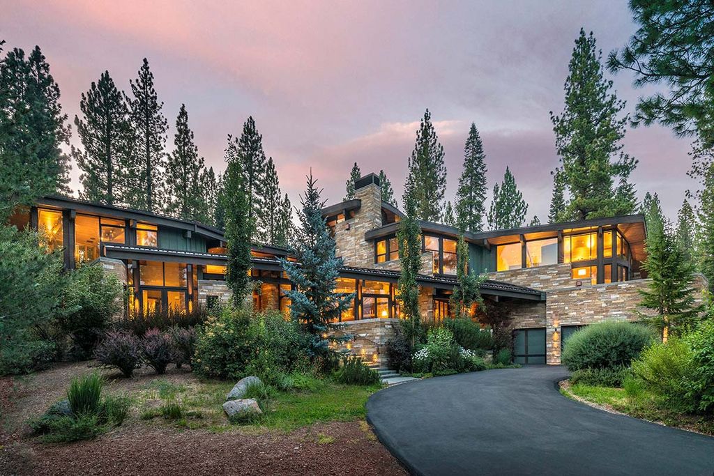 The Martis Camp home is a stunning was designed from a page of the Laws of Mother Nature flows elegantly and naturally now available for sale. This home located at 8209 Valhalla Dr, Truckee, California