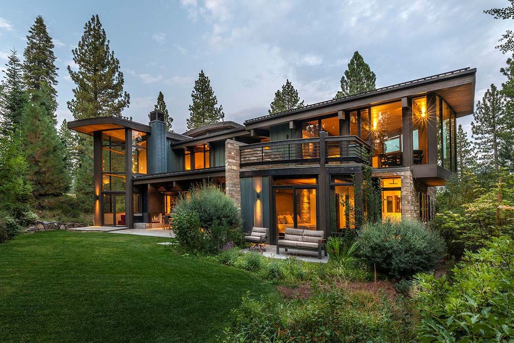 The Martis Camp home is a stunning was designed from a page of the Laws of Mother Nature flows elegantly and naturally now available for sale. This home located at 8209 Valhalla Dr, Truckee, California