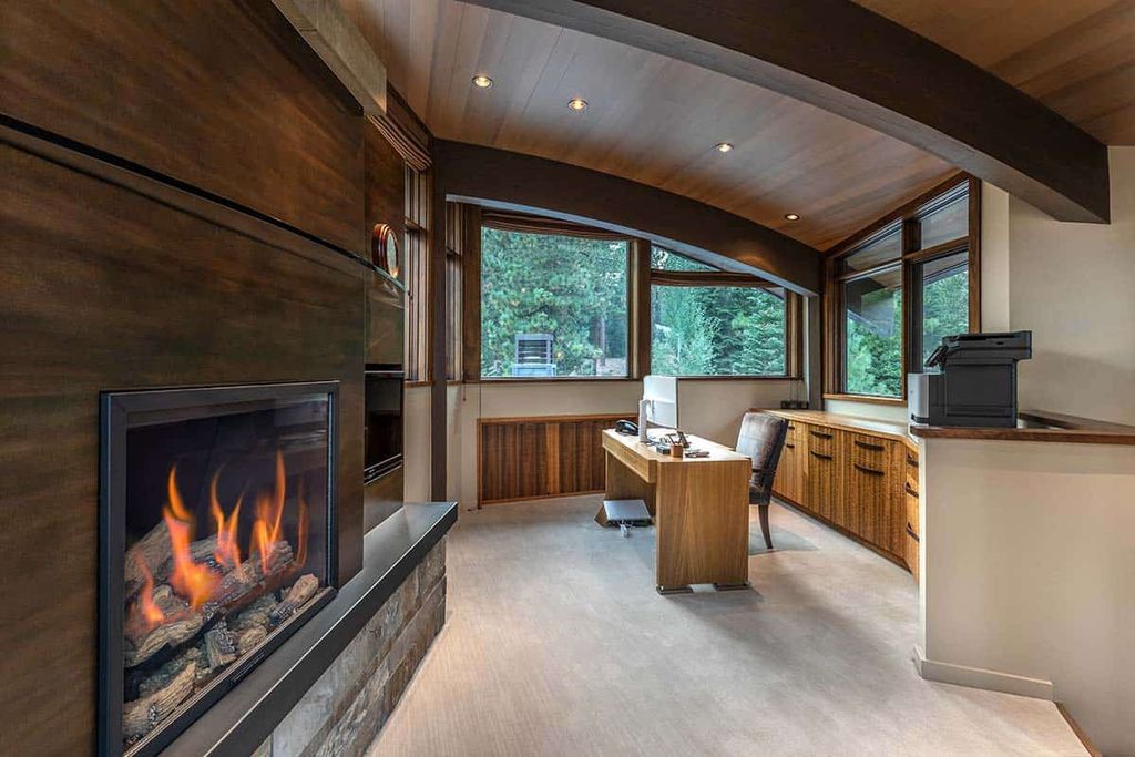 The Martis Camp home is a stunning was designed from a page of the Laws of Mother Nature flows elegantly and naturally now available for sale. This home located at 8209 Valhalla Dr, Truckee, California