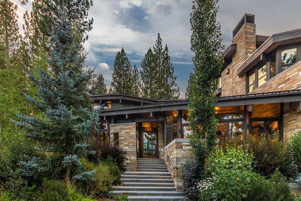 The Martis Camp home is a stunning was designed from a page of the Laws of Mother Nature flows elegantly and naturally now available for sale. This home located at 8209 Valhalla Dr, Truckee, California