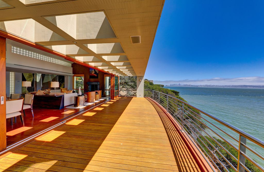 The World Class California Villa is a prestigious waterfront estate showcases panoramic views of San Francisco Bay, Golden Gate Bridge now available for sale. This home located at 445 Belvedere Ave, Belvedere Tiburon, California