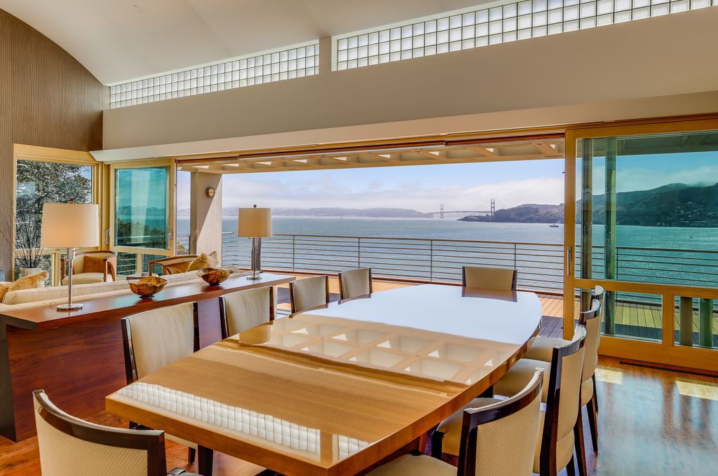 The World Class California Villa is a prestigious waterfront estate showcases panoramic views of San Francisco Bay, Golden Gate Bridge now available for sale. This home located at 445 Belvedere Ave, Belvedere Tiburon, California