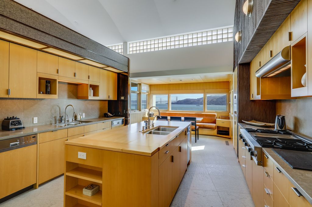 The World Class California Villa is a prestigious waterfront estate showcases panoramic views of San Francisco Bay, Golden Gate Bridge now available for sale. This home located at 445 Belvedere Ave, Belvedere Tiburon, California