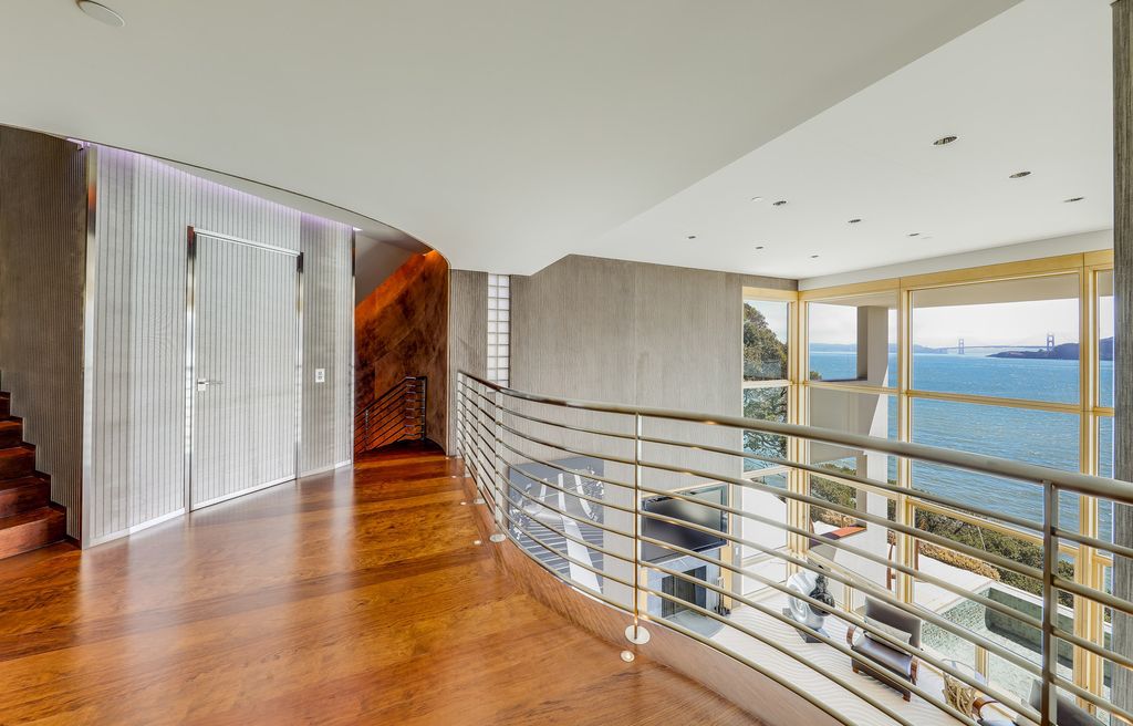 The World Class California Villa is a prestigious waterfront estate showcases panoramic views of San Francisco Bay, Golden Gate Bridge now available for sale. This home located at 445 Belvedere Ave, Belvedere Tiburon, California