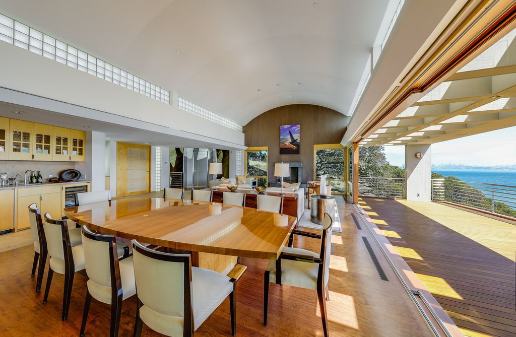 The World Class California Villa is a prestigious waterfront estate showcases panoramic views of San Francisco Bay, Golden Gate Bridge now available for sale. This home located at 445 Belvedere Ave, Belvedere Tiburon, California