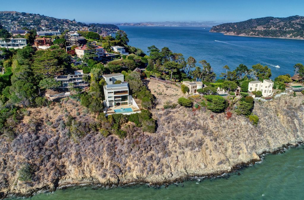 The World Class California Villa is a prestigious waterfront estate showcases panoramic views of San Francisco Bay, Golden Gate Bridge now available for sale. This home located at 445 Belvedere Ave, Belvedere Tiburon, California