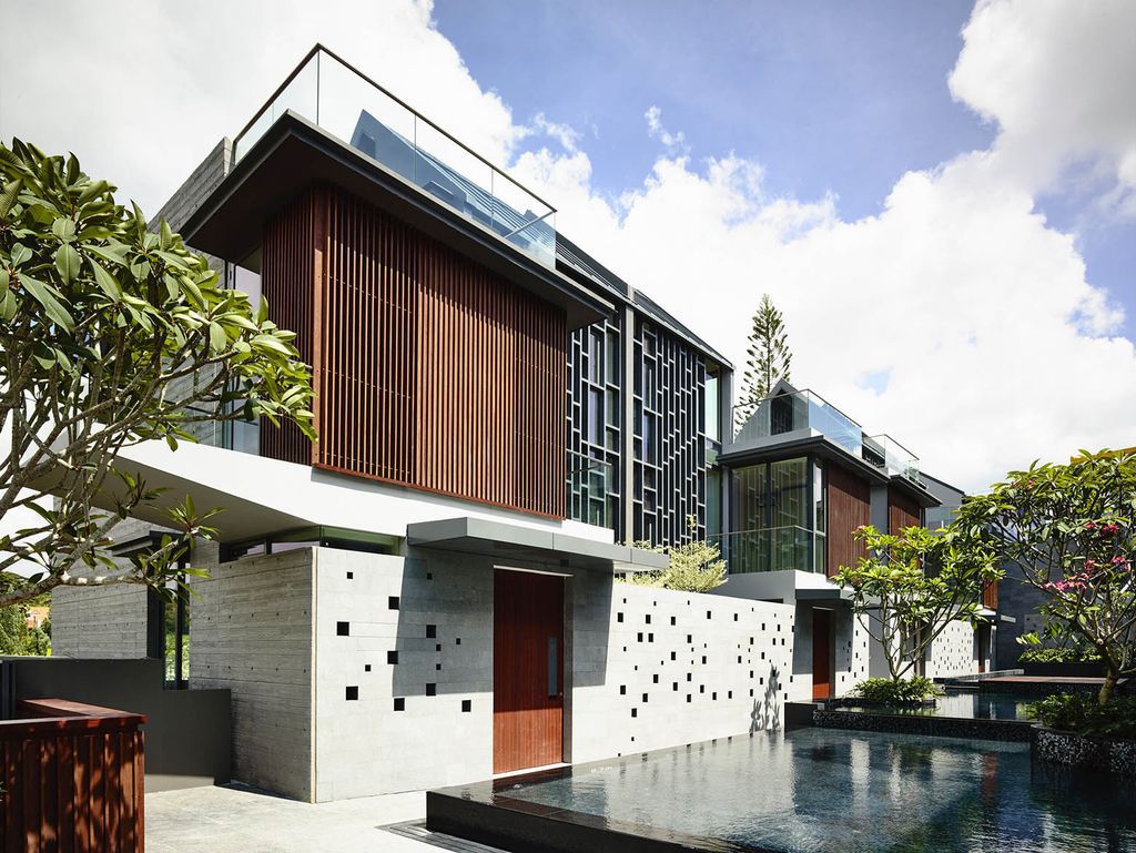 Toh Crescent, a Stunning 10-Unit Cluster of Houses by HYLA Architects