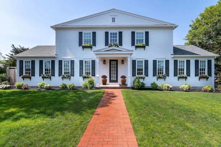 Gracious Colonial-style Retreat in Massachusetts  Features Open-designed Floor Plan Listed for $4,995,000