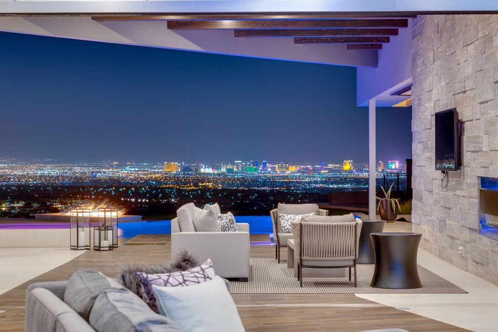 Stunning single story home in Henderson asks for $7,495,000 with unobstructed views of Las Vegas Valley