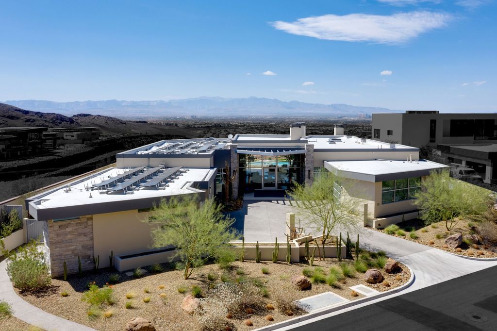 Stunning single story home in Henderson asks for $7,495,000 with unobstructed views of Las Vegas Valley