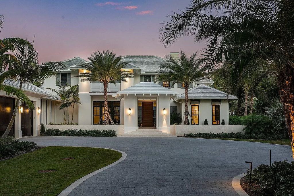 The Home in Gulf Stream is a superb coastal estate with unsurpassed attention to detail and expansive ocean views now available for sale. This home located at 2929 N Ocean Blvd, Gulf Stream, Florida