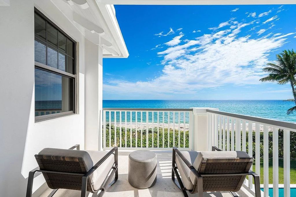 The Home in Gulf Stream is a superb coastal estate with unsurpassed attention to detail and expansive ocean views now available for sale. This home located at 2929 N Ocean Blvd, Gulf Stream, Florida