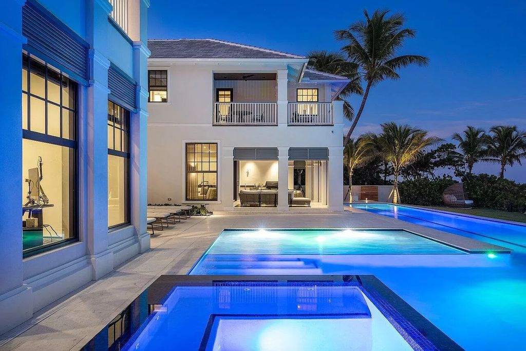 The Home in Gulf Stream is a superb coastal estate with unsurpassed attention to detail and expansive ocean views now available for sale. This home located at 2929 N Ocean Blvd, Gulf Stream, Florida