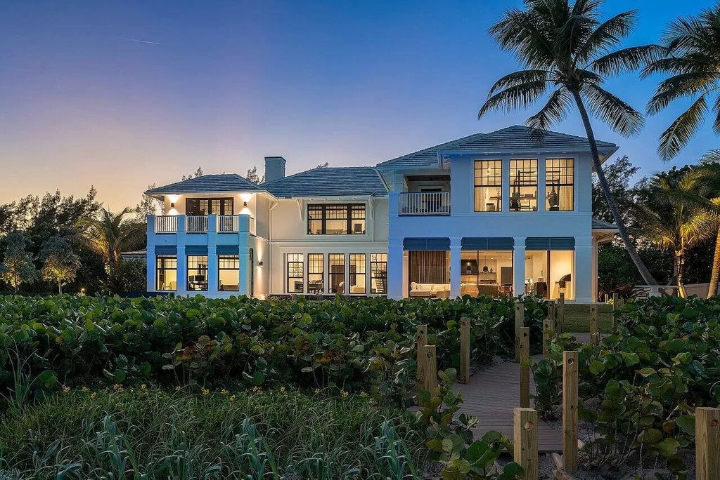 The Home in Gulf Stream is a superb coastal estate with unsurpassed attention to detail and expansive ocean views now available for sale. This home located at 2929 N Ocean Blvd, Gulf Stream, Florida