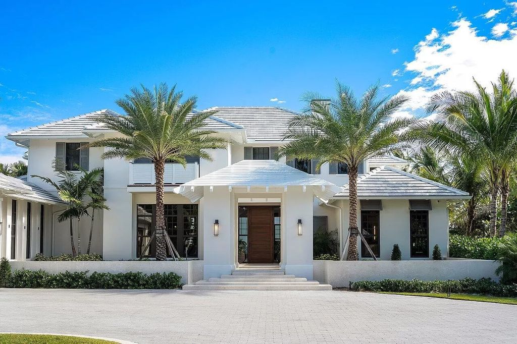 The Home in Gulf Stream is a superb coastal estate with unsurpassed attention to detail and expansive ocean views now available for sale. This home located at 2929 N Ocean Blvd, Gulf Stream, Florida