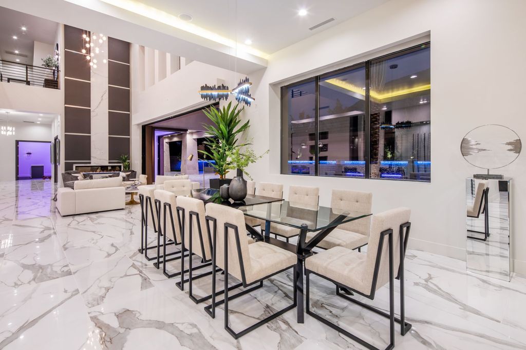 A newly completed Home in Las Vegas asking for $6,650,000 exemplifies modern elegance