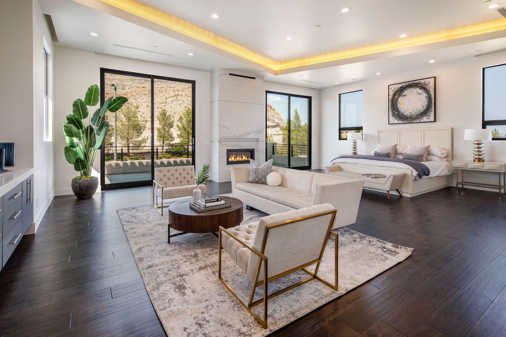 A newly completed Home in Las Vegas asking for $6,650,000 exemplifies modern elegance