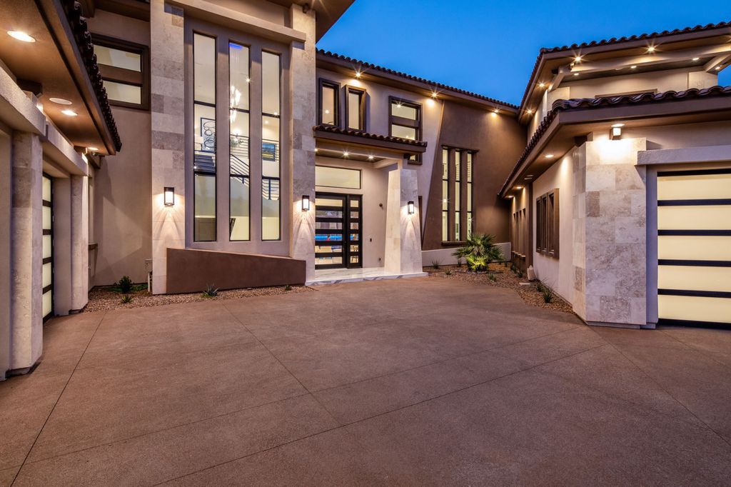 A newly completed Home in Las Vegas asking for $6,650,000 exemplifies modern elegance