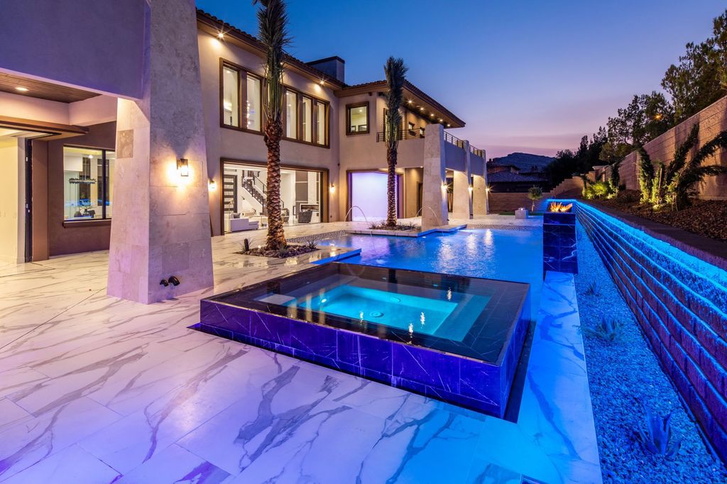 A newly completed Home in Las Vegas asking for $6,650,000 exemplifies modern elegance