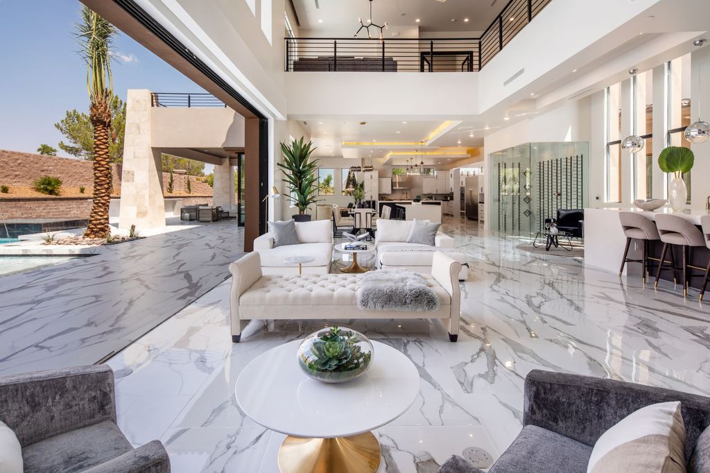 A newly completed Home in Las Vegas asking for $6,650,000 exemplifies modern elegance