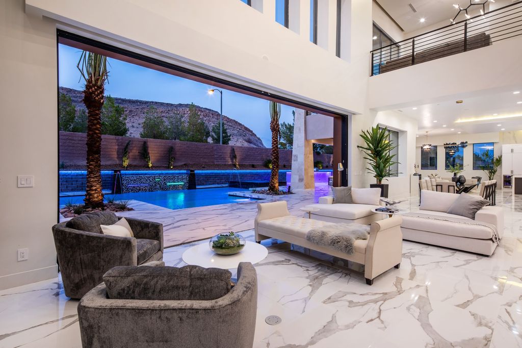 A newly completed Home in Las Vegas asking for $6,650,000 exemplifies modern elegance