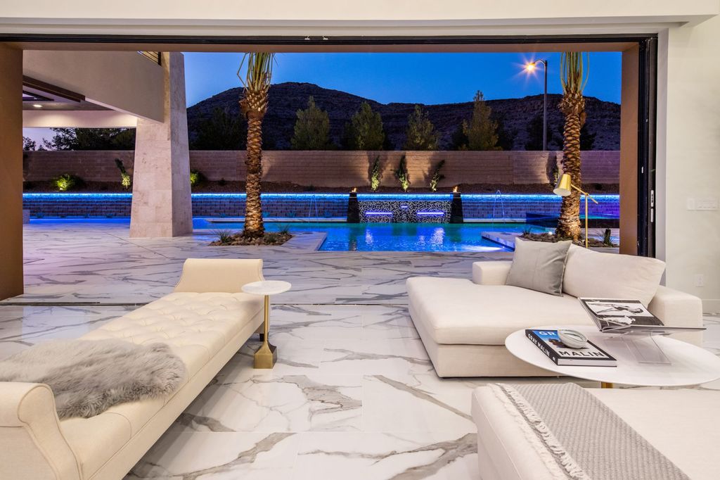 A newly completed Home in Las Vegas asking for $6,650,000 exemplifies modern elegance