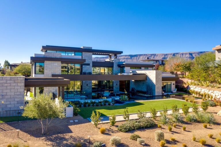 An Amazing Home in Nevada sells for $13,875,000 with contemporary design elements