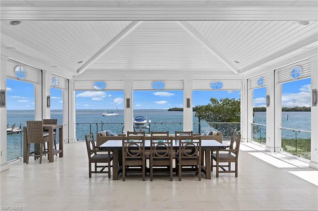 The Home in Captiva is an immaculate showcase of luxury featuring expansive windows to maximize the stunning Bay views now available for sale. This home located at 15261 Captiva Dr, Captiva, Florida