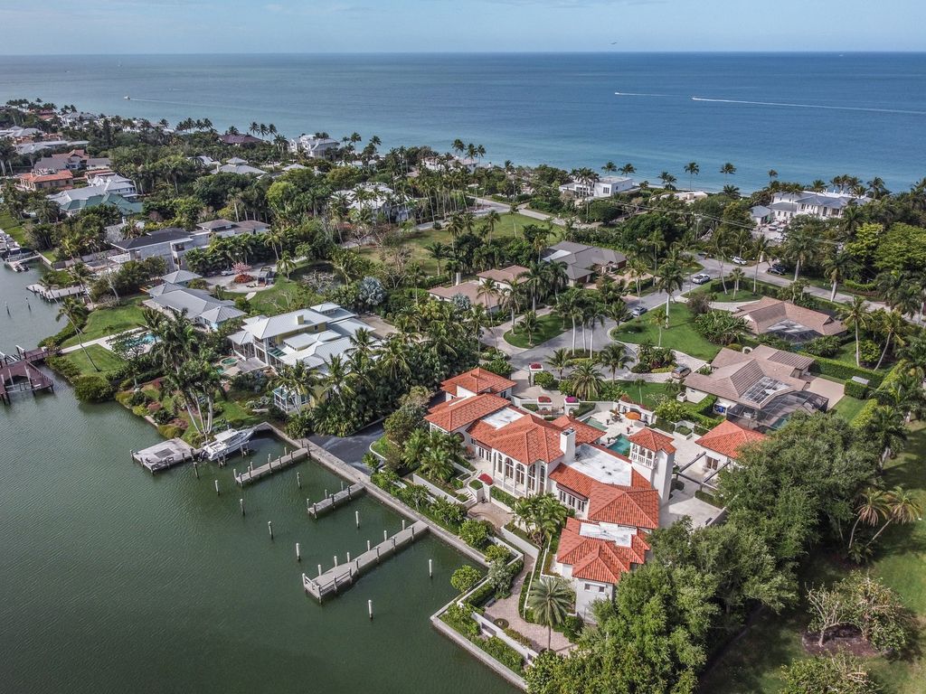 The Home in Naples is a Mediterranean masterpiece offers the two most desired features direct beach ownership and waterfront now available for sale. This home located at 275 Champney Bay Ct, Naples, Florida