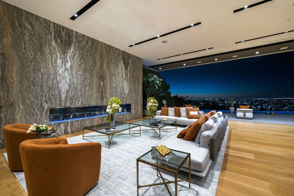 The Mansion in Los Angeles is a newly constructed masterpiece perched on the hills of the Bird Streets with breathtaking views now available for sale. This home located at Los Angeles, California