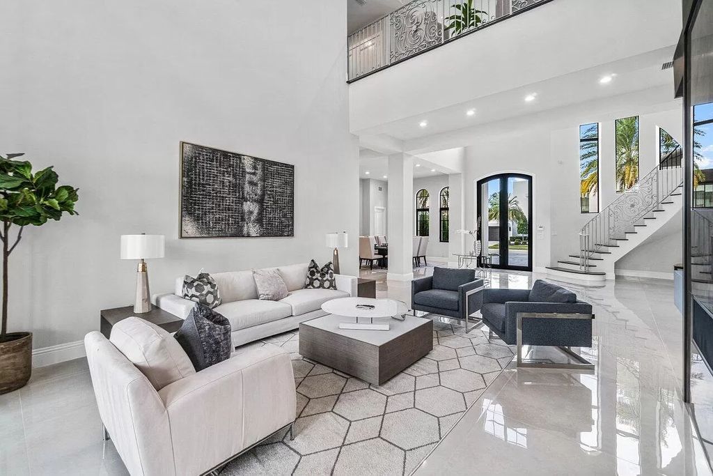 The Home in Boca Raton is a completely redone modern transitional estate located in St Andrews one of the most prestigious Country Clubs in Boca Raton now available for sale. This house located at 17530 Foxborough Ln, Boca Raton, Florida