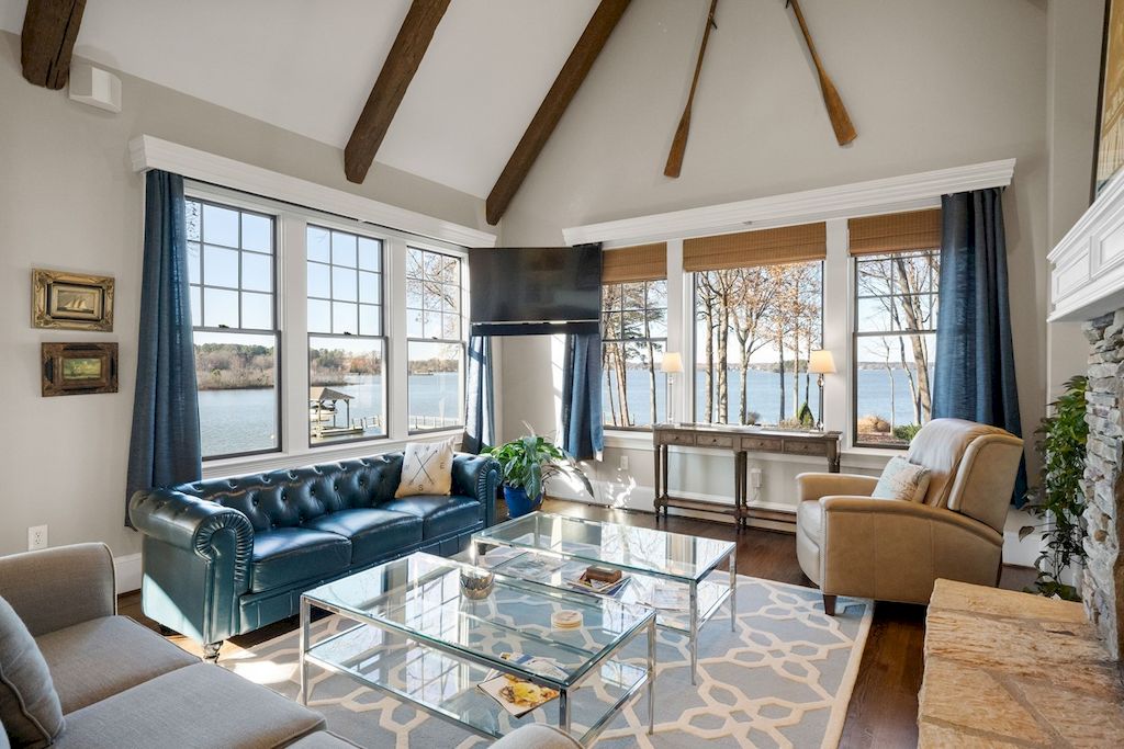 The Home in North Carolina is a luxurious home capturing magnificent views of Lake Norman now available for sale. This home located at 8343 Norman Estates Dr, Denver, North Carolina; offering 05 bedrooms and 07 bathrooms with 8,094 square feet of living spaces. 