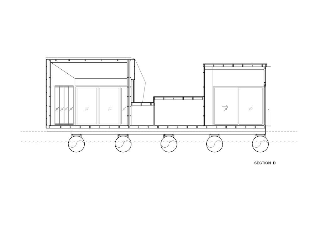 PLA2 house, a luxury raft for immersive water experience by Dersyn Studio