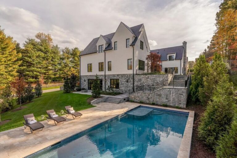 Stunning New Modern European Country House in Virginia Listed for $8,295,000
