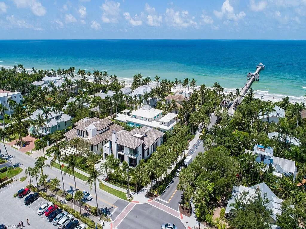 The Home in Naples ideally situated on a highly sought after beach block with western exposure now available for sale. This house located at 1230 Gulf Shore Blvd S, Naples, Florida