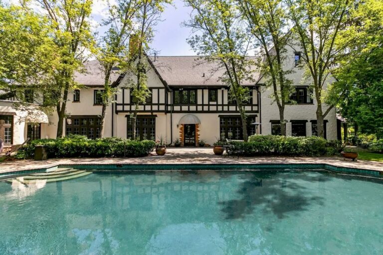 This $3,875,000 Tudor-style Treasure Offers an Endless List of Refined Amenities in Michigan