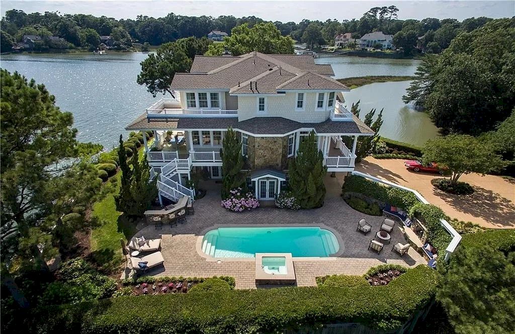 The Home in Virginia is a luxurious home offering beautiful deep water views now available for sale. This home located at 1601 Spring House Trl, Virginia Beach, Virginia; offering 05 bedrooms and 08 bathrooms with 6,406 square feet of living spaces.