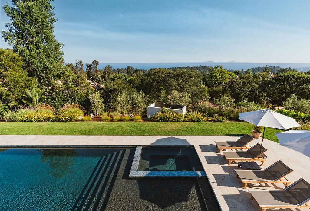 The Villa in Santa Barbara is a Mediterranean-inspired villa showcases nearly an acre of polished, landscaped grounds, & resort-caliber amenities now available for sale. This home located at 495 E Mountain Dr, Santa Barbara, California